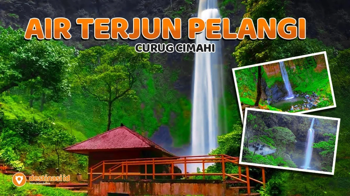 Keindahan Air Terjun Pelangi di Cimahi