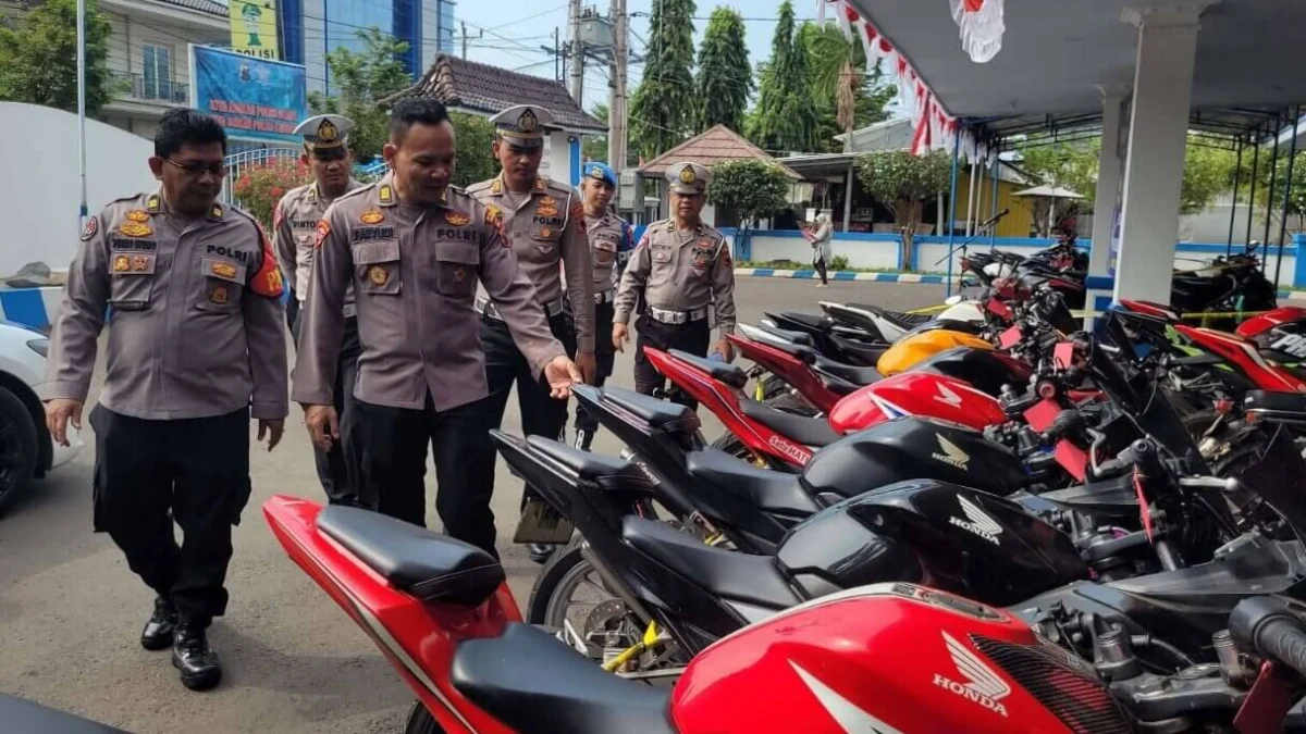 Motor Berknalpot Brong Disita Satlantas Polres Pekalongan Kota