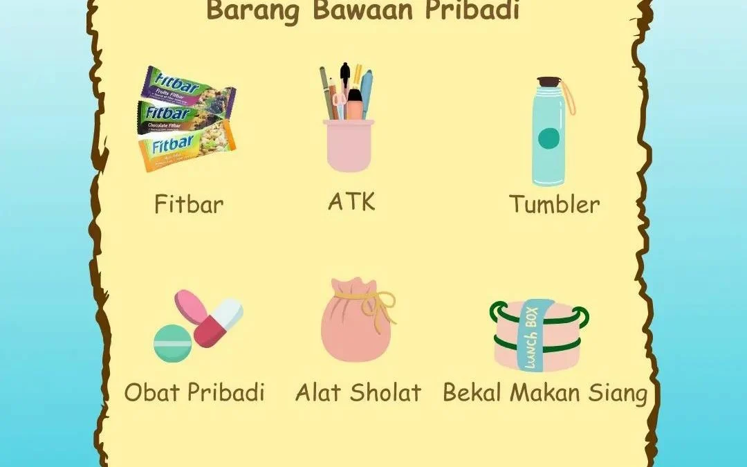 barang bawaan wajib sebelum wisata