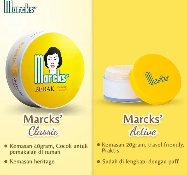 produk transformasi bedak tabur marcks'