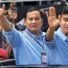 Hasil survei Indo Barometer menunjukan elektabilitas pasangan Prabowo Subianto dan Gibran Rakabuming Raka unggul dari dua pasangan lainnya. (IG Prabowo Subianto)