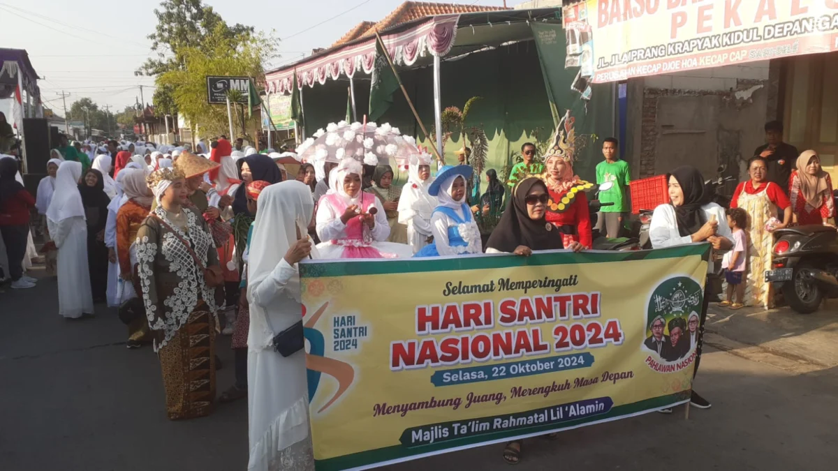 Majelis Taklim Rahmatan Lil Alamin Krapyak Gelar Jalan Sehat Hari Santri