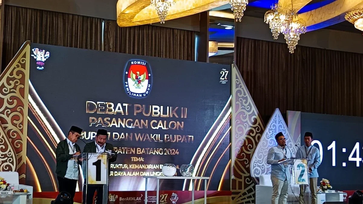 Debat Pamungkas Pilkada Batang 2024 Digelar Tanpa Pendukung, Sorotan pada Visi Ekonomi dan Inovasi Paslon