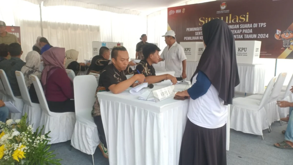 KPU Kendal Gelar Simulasi Nyata Pilkada 2024, Mantapkan Persiapan PPS dan KPPS