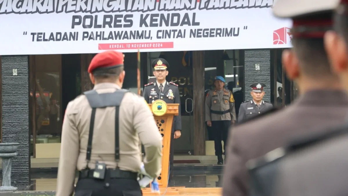 Peringati Hari Pahlawan, Wakapolres Kendal Imbau Anggota Fokus Layani Masyarakat dengan Tanggung Jawab