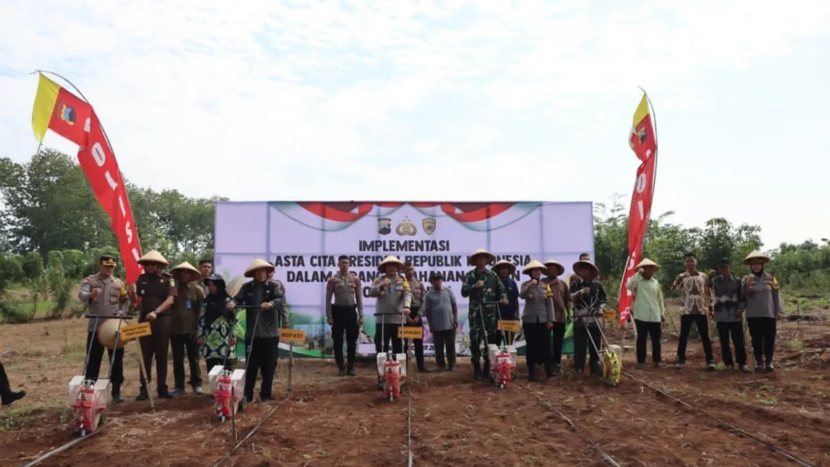 Polres Kendal Dukung Program Ketahanan Pangan Presiden dengan Penanaman Jagung di 15 Hektar Lahan