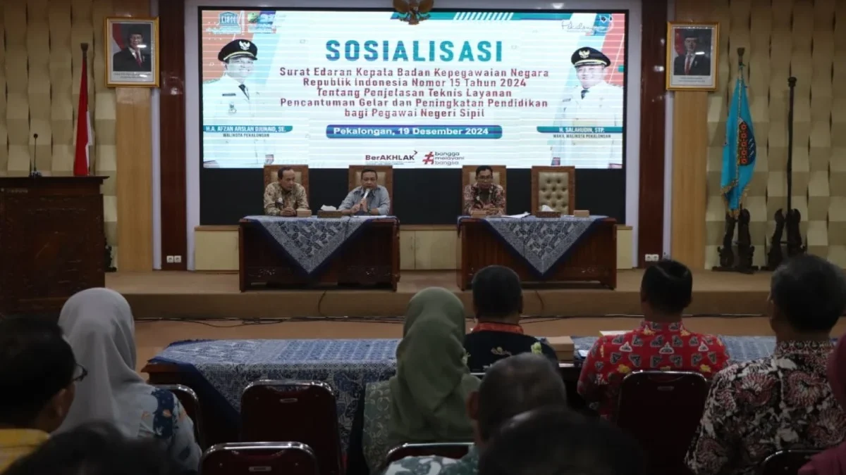 Pentingnya Pembaruan Data ASN, Pemkot Pekalongan Gelar Sosialisasi untuk Pengelola Kepegawaian OPD