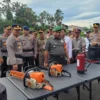 Polres Pekalongan Gelar Apel Kesiapsiagaan Bencana, Ajak Warga Tingkatkan Waspada