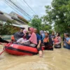 Banjir di Patebon Kendal, Ratusan Warga Terpaksa Mengungsi ke 6 Lokasi Aman