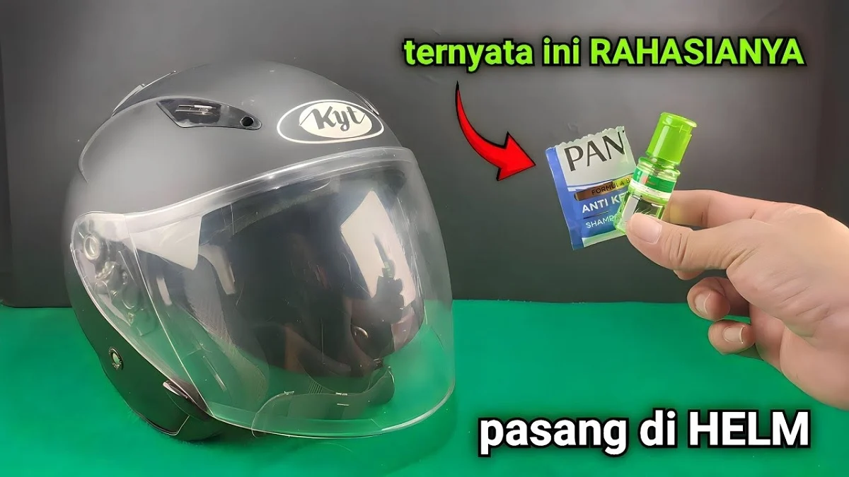 Trik Ampuh Bersihkan Kaca Helm dan Tips Helm Anti Air di Musim Hujan dengan Bahan Sederhana