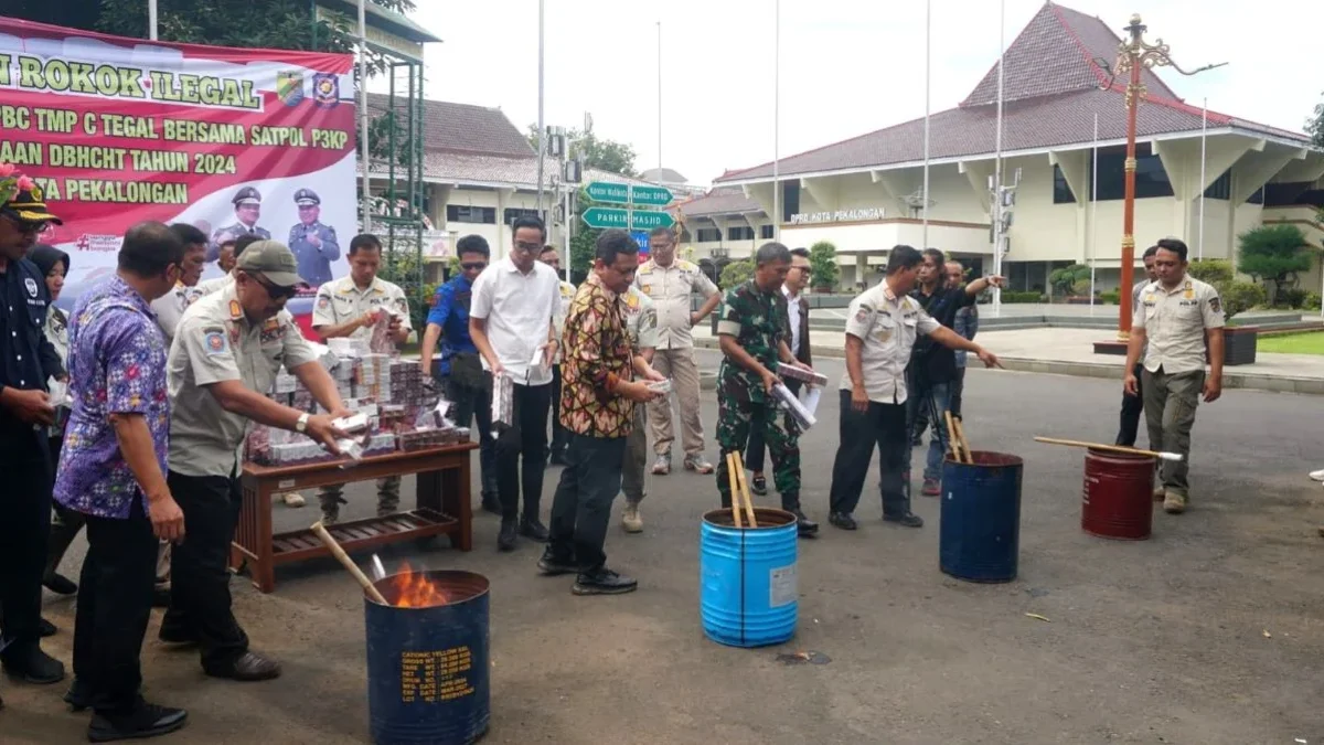 50 Ribu Batang Rokok Ilegal Dimusnahkan, Pemkot Pekalongan Tegaskan Komitmen Berantas Peredaran