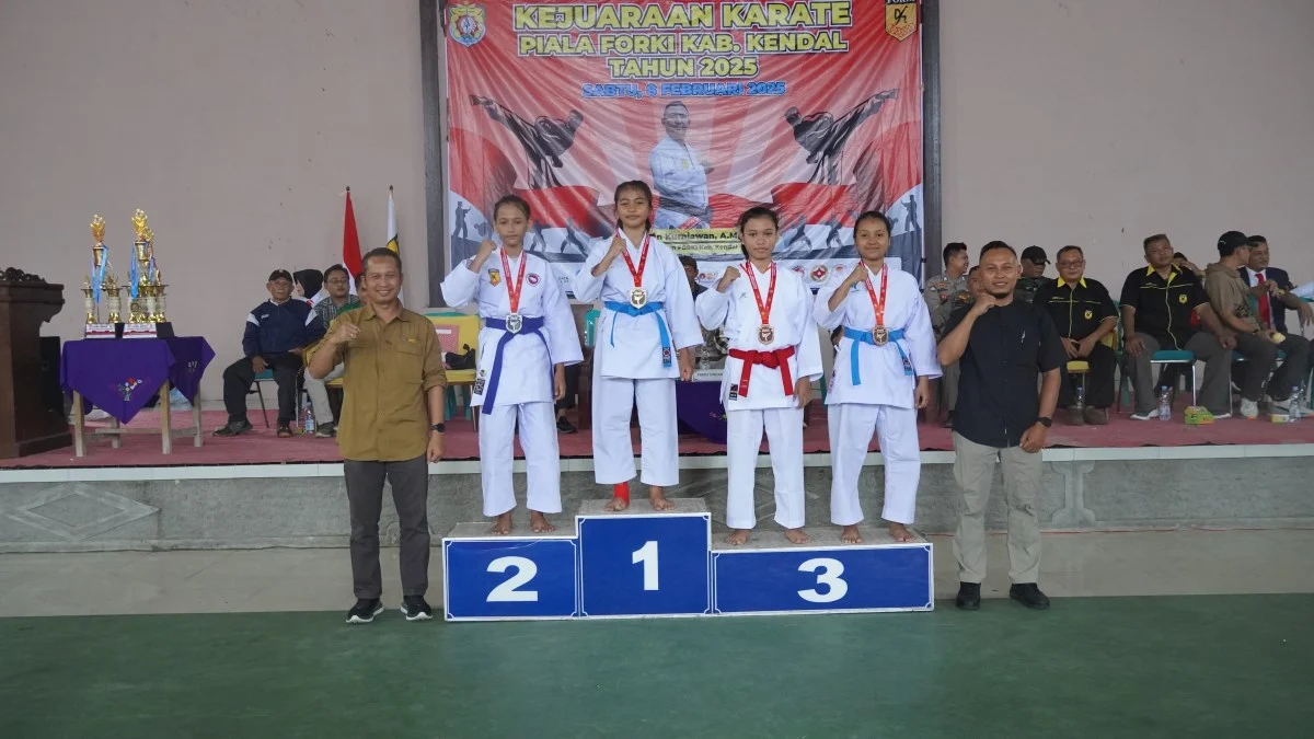 Kejuaraan Karate Piala Forki Kendal 2025 Sukses, Diikuti 303 Atlet dari Berbagai Wilayah