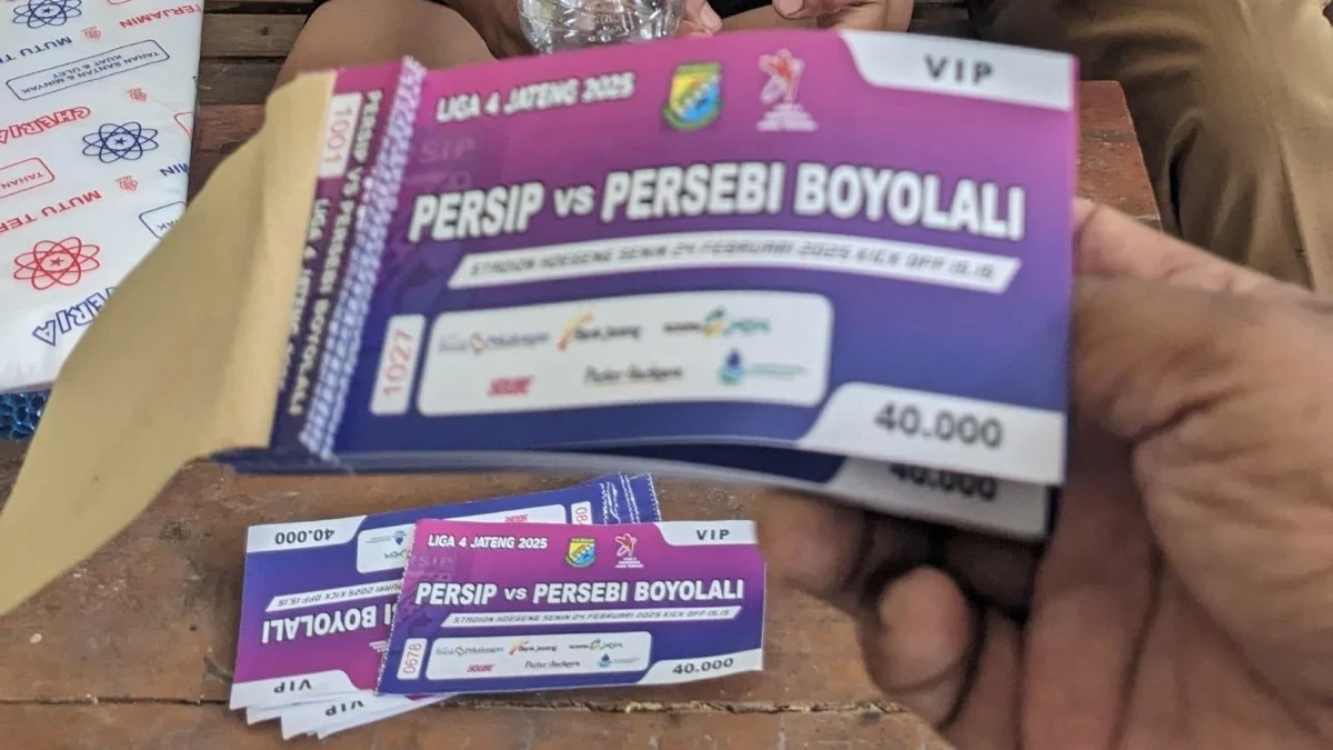 Laga Persip vs Persebi Ricuh, Panpel Temukan Peredaran Tiket Palsu