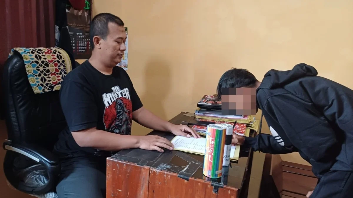 Polisi Amankan Lima Anak dan Petasan Berukuran Besar di Pekalongan