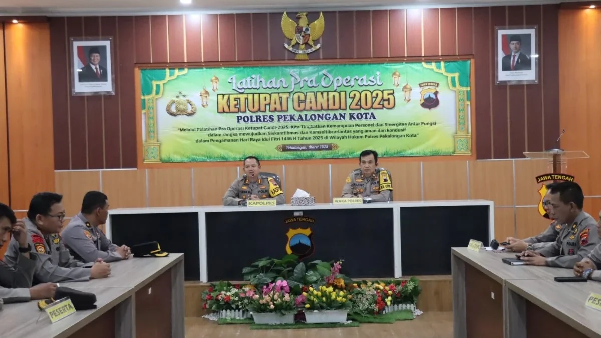 Polres Pekalongan Kota Siapkan Personel Hadapi Arus Mudik Lebaran 2025, Gelar Latpraops Ketupat Candi