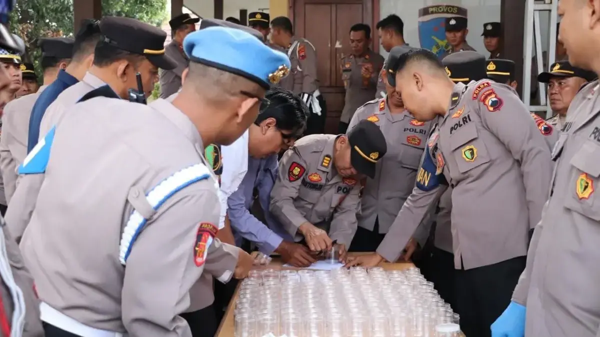 Polres Kendal Gelar Tes Urine untuk 141 Anggota, Hasilnya Mengejutkan!