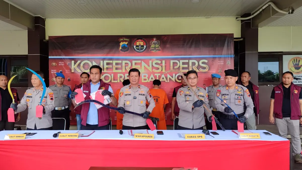 Tawuran Pelajar hingga Remaja Bersenjata Tajam, Polres Batang Ungkap Deretan Kasus di Operasi Candi 2025