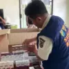 Tim Gabungan Gerebek Dua Warung di Pekalongan, 3.834 Batang Rokok Ilegal Disita