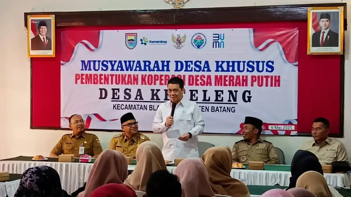 Wamendes Minta Desa dan Kelurahan di Batang Siapkan SDM dan Lahan untuk Koperasi Merah Putih