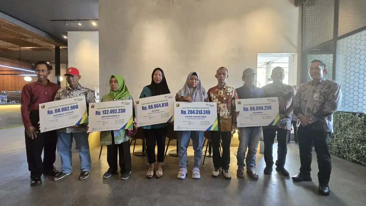 BPJS Ketenagakerjaan Serahkan Klaim JKM Rp 546 Juta ke Ahli Waris Pekerja PT Dupantex, Meski Perusahaan PKPU!