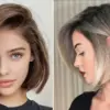 Ilustrasi Model rambut bob wanita yang tren di 2025.