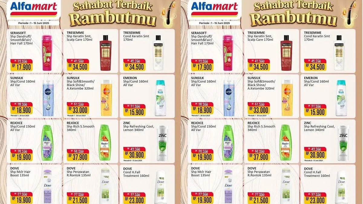 Diskon Besar Perawatan Rambut Mulai Rp15.900