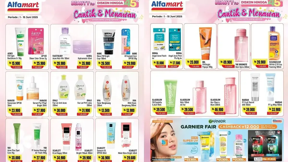 Diskon Gila-Gilaan Hingga 45% untuk Produk Garnier, Scarlett dan Lainnya