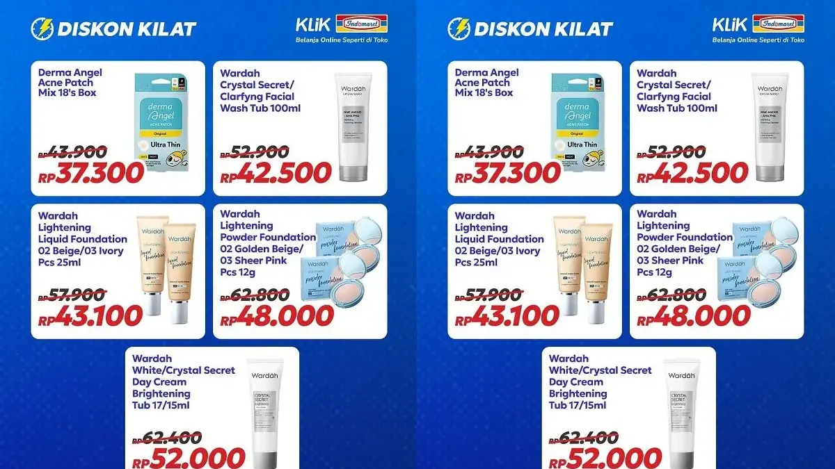 Diskon Kilat Wardah dan Derma Angel di Indomaret Pekalongan