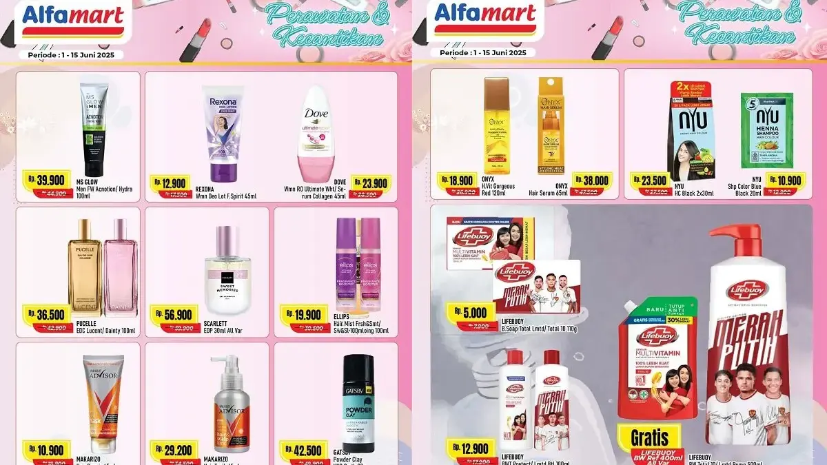 Diskon Perawatan Tubuh dan Kosmetik Alfamart Bulan Juni 2025