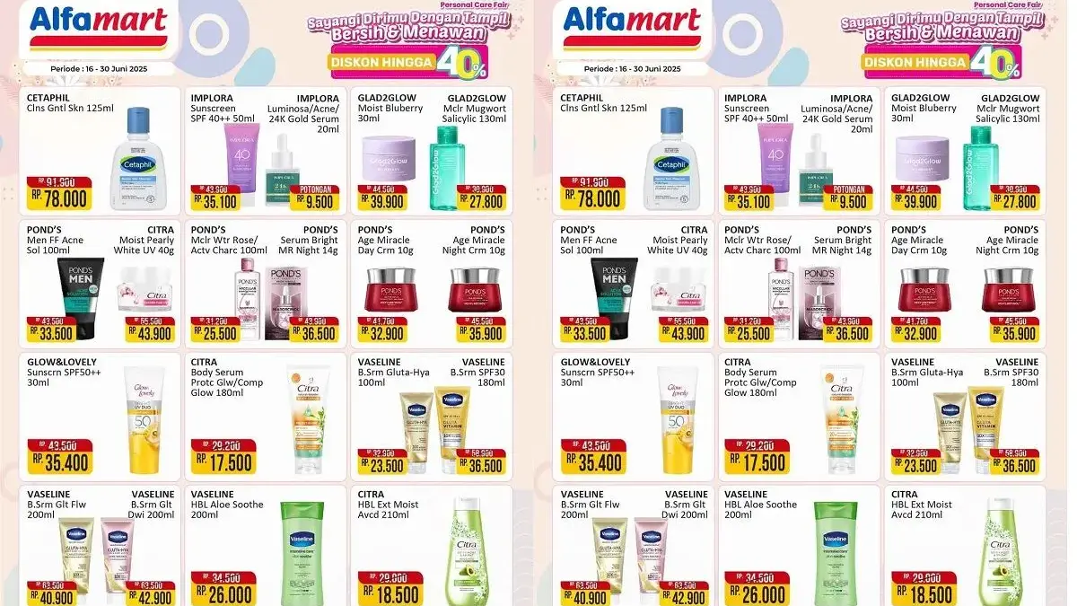 Diskon Produk Skincare Terbaik di Alfamart Pekalongan Sampai 40%