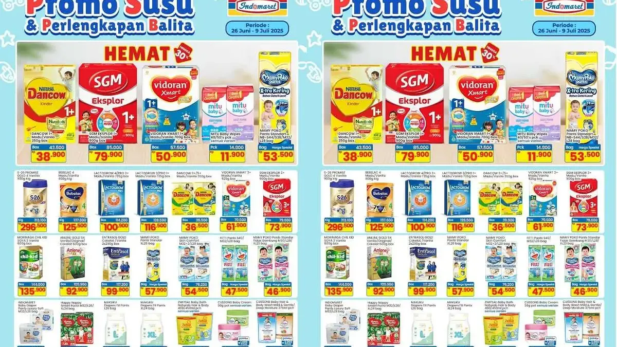Indomaret Pekalongan Banjir Diskon Susu dan Perlengkapan Balita