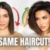 ilustrasi model potongan rambut yang cocok untuk rambut tipis wanita.
