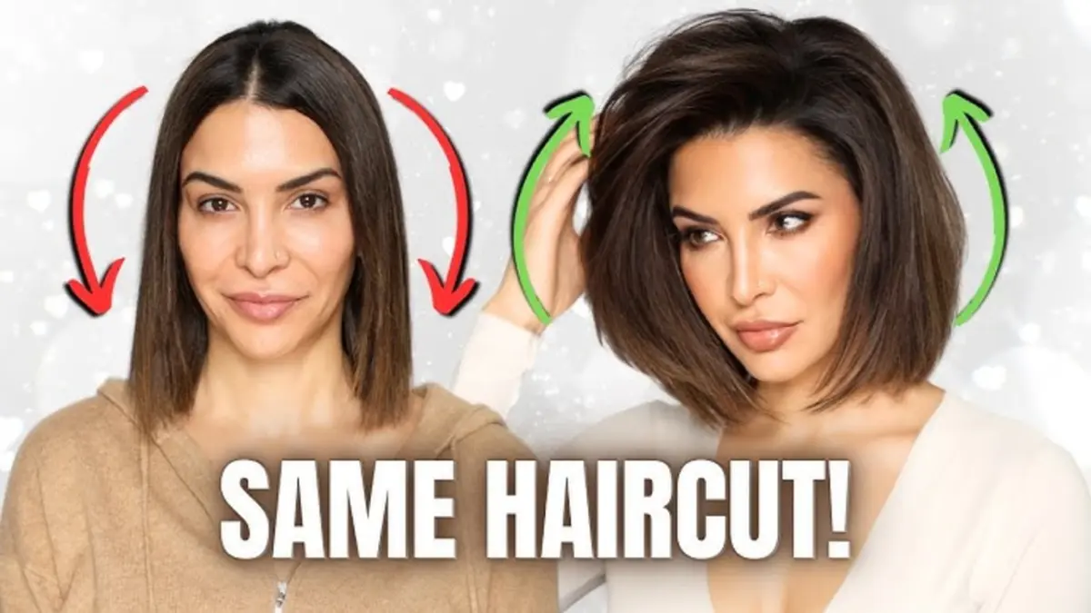 ilustrasi model potongan rambut yang cocok untuk rambut tipis wanita.