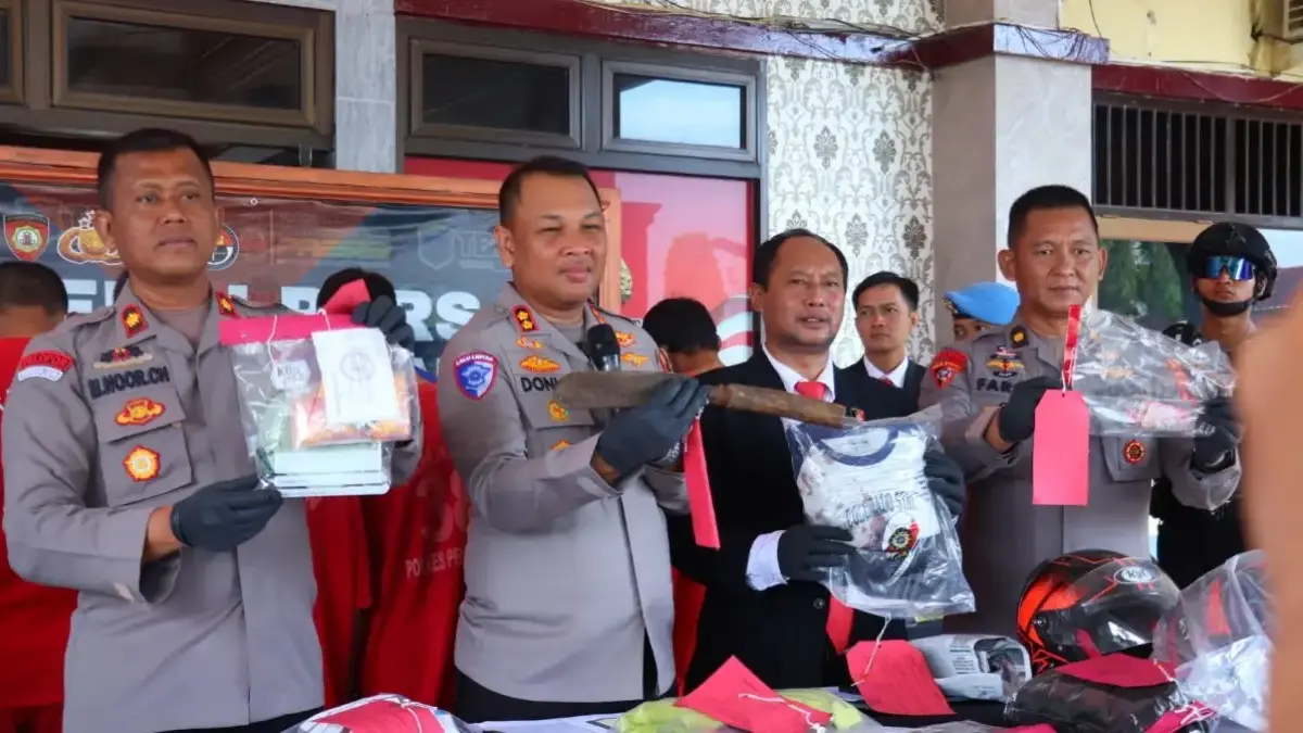 Operasi Aman Candi 2025: Polres Pekalongan Ungkap 7 Kasus Premanisme, 12 Tersangka Diciduk