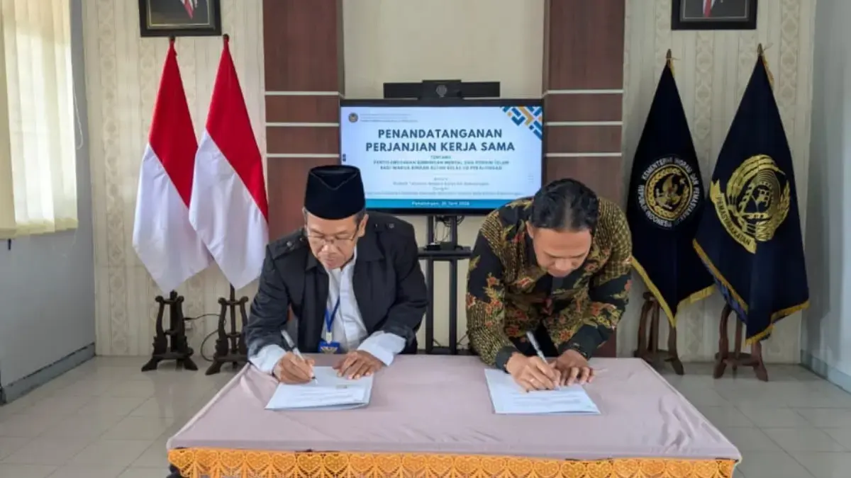Perkuat Pembinaan Agama, Rutan Pekalongan Teken PKS dengan LDNU, Bentuk WBP Berakhlak!
