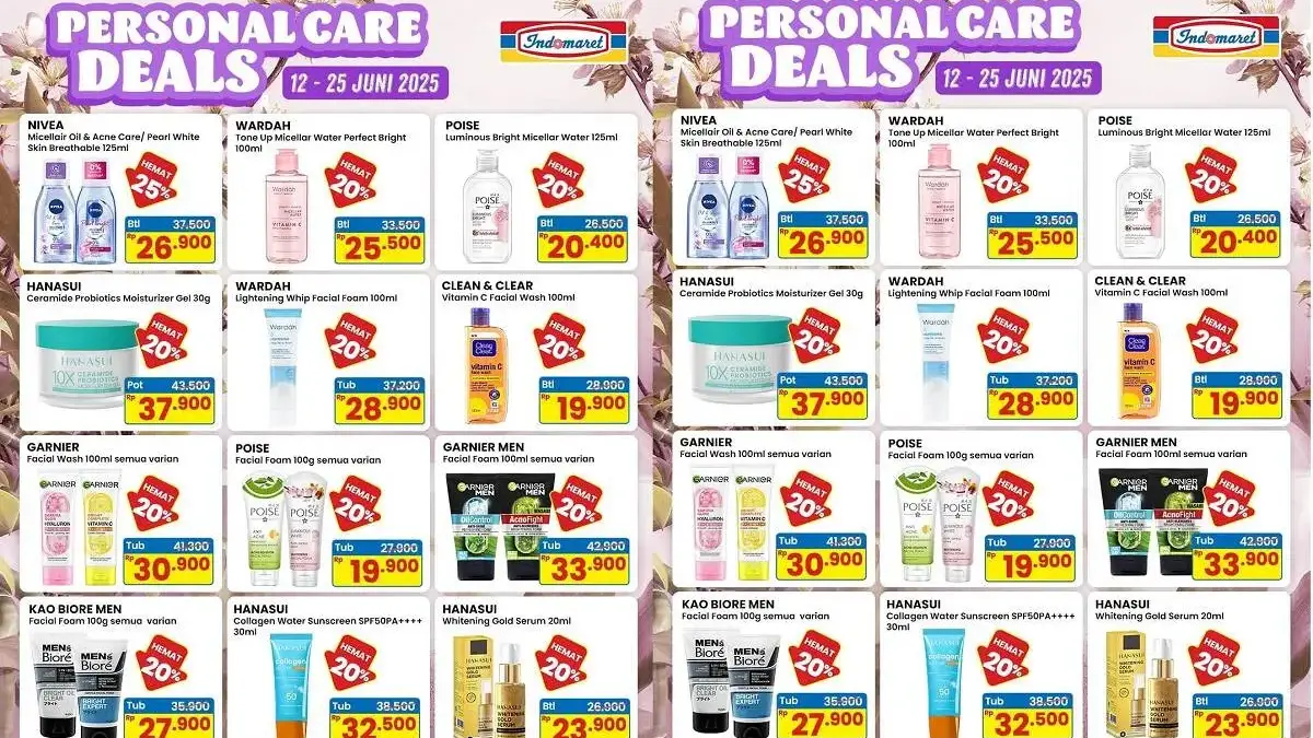 Produk Skincare dan Perawatan Tubuh di Indomaret Pekalongan Mulai Rp19 Ribuan