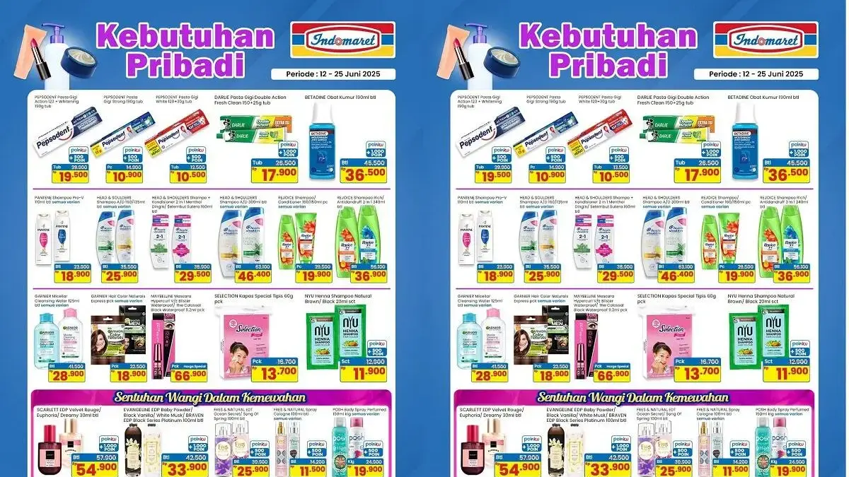 Promo Kebutuhan Pribadi Indomaret Pekalongan Juni 2025