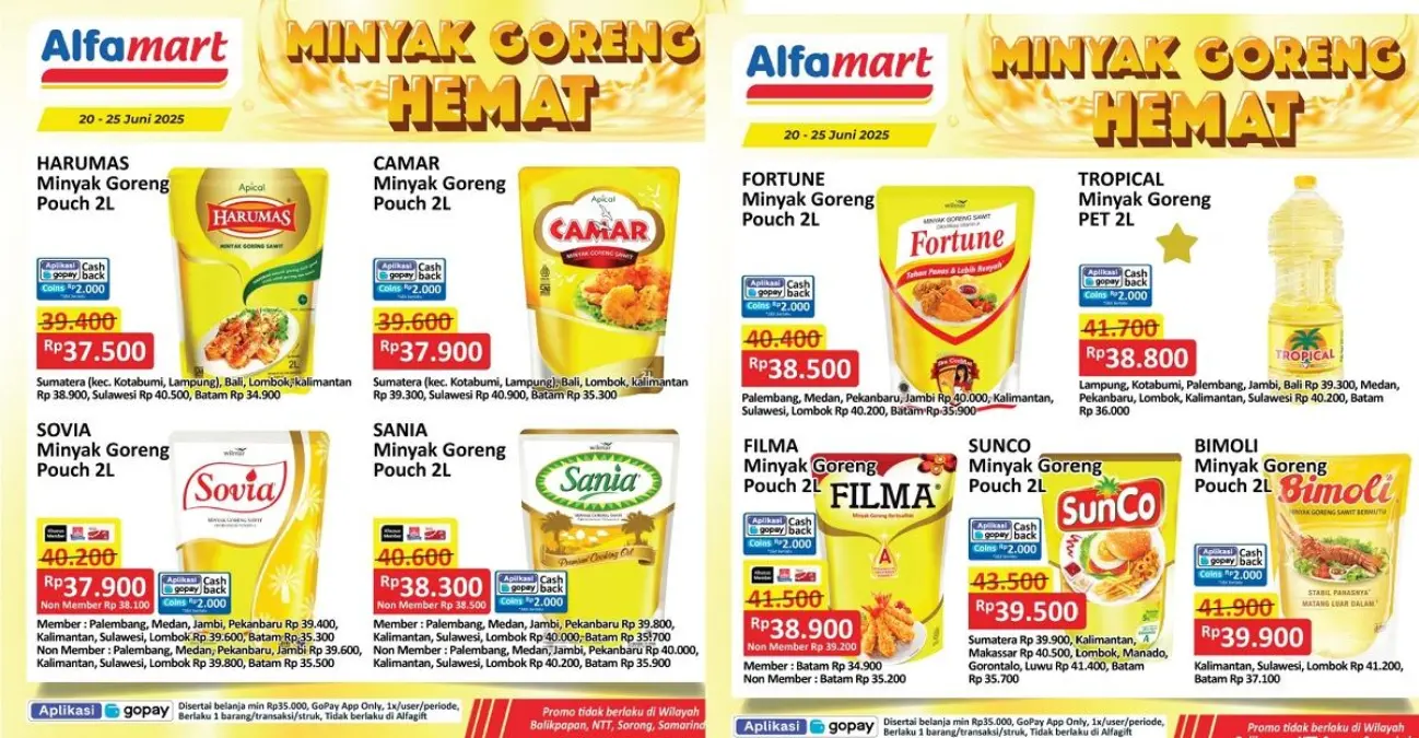 Promo Minyak Goreng Hemat Alfamart Pekalongan 20–25 Juni 2025! Harga