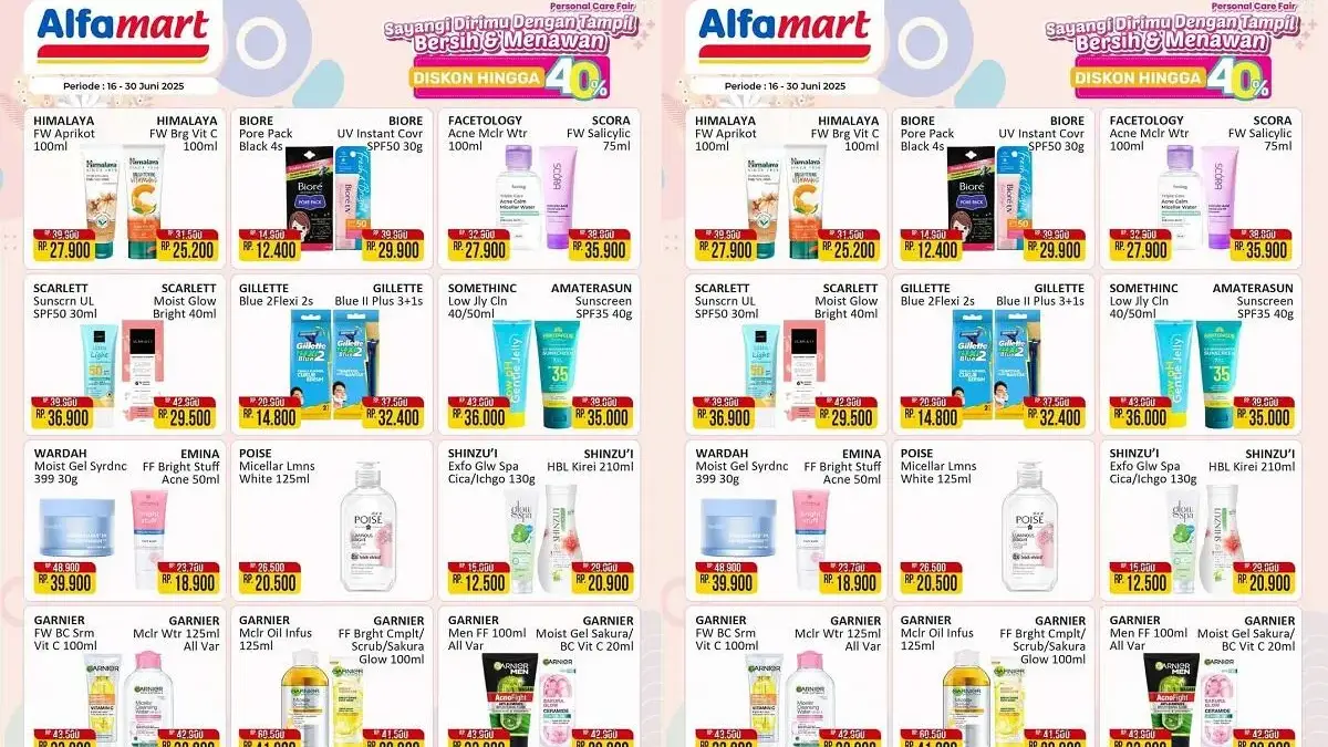 Promo Perawatan Wajah Terlengkap di Alfamart Pekalongan