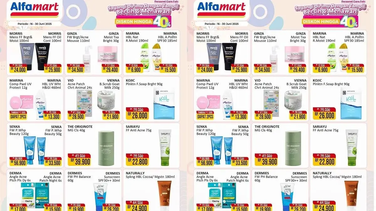 Promo Perawatan Wajah di Alfamart Pekalongan