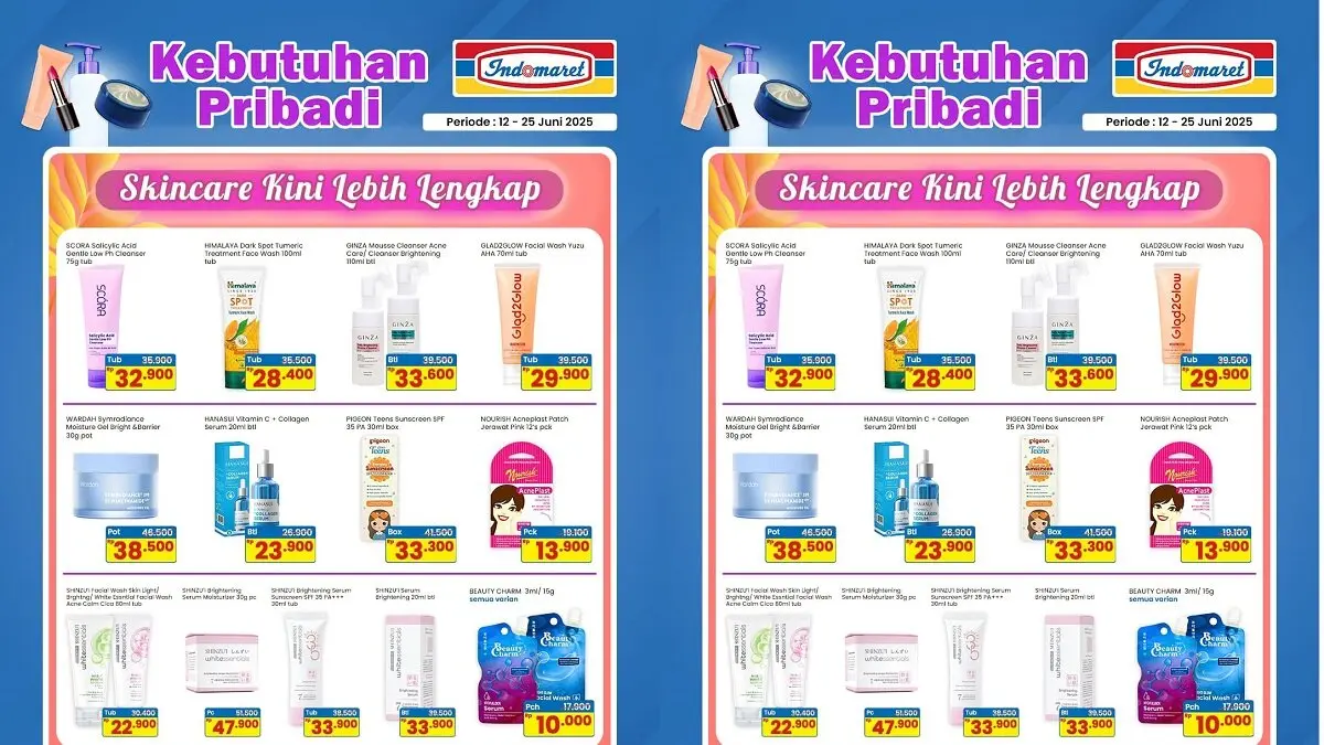 Promo Skincare Indomaret Pekalongan 12–25 Juni 2025