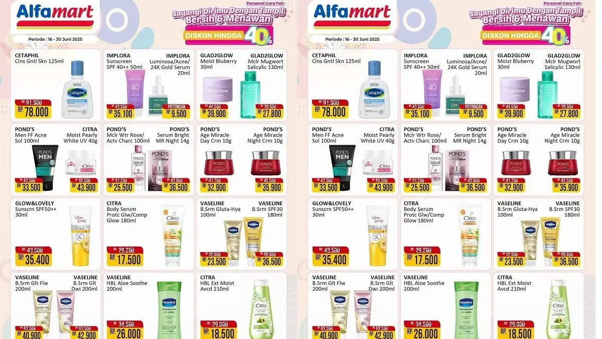 Promo Skincare dan Body Care Alfamart Pekalongan