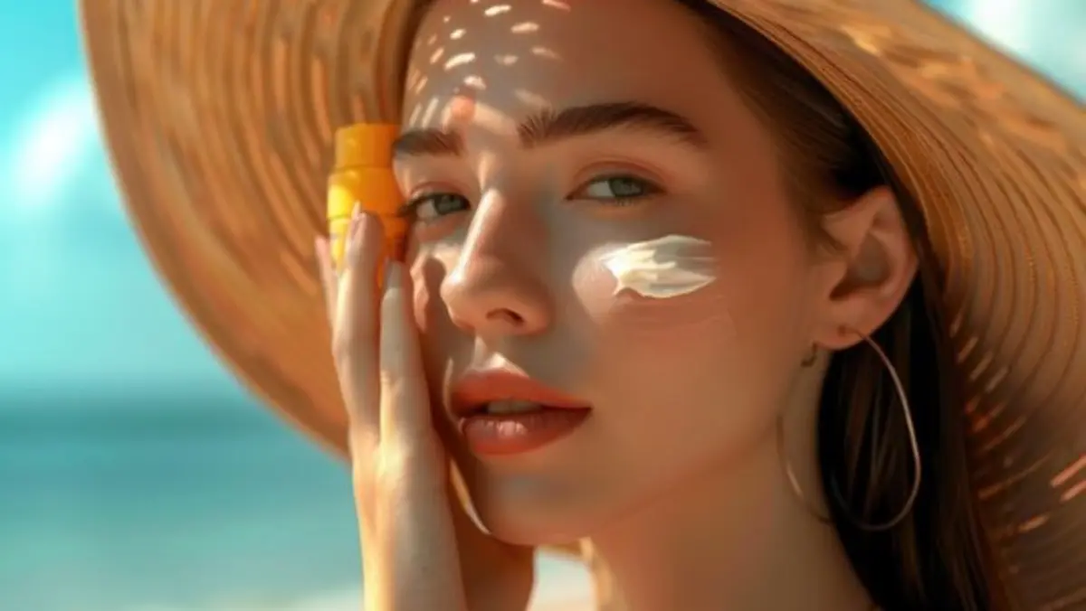 Ilustrasi rekomendasi sunscreen terbaik untuk memutihkan wajah.
