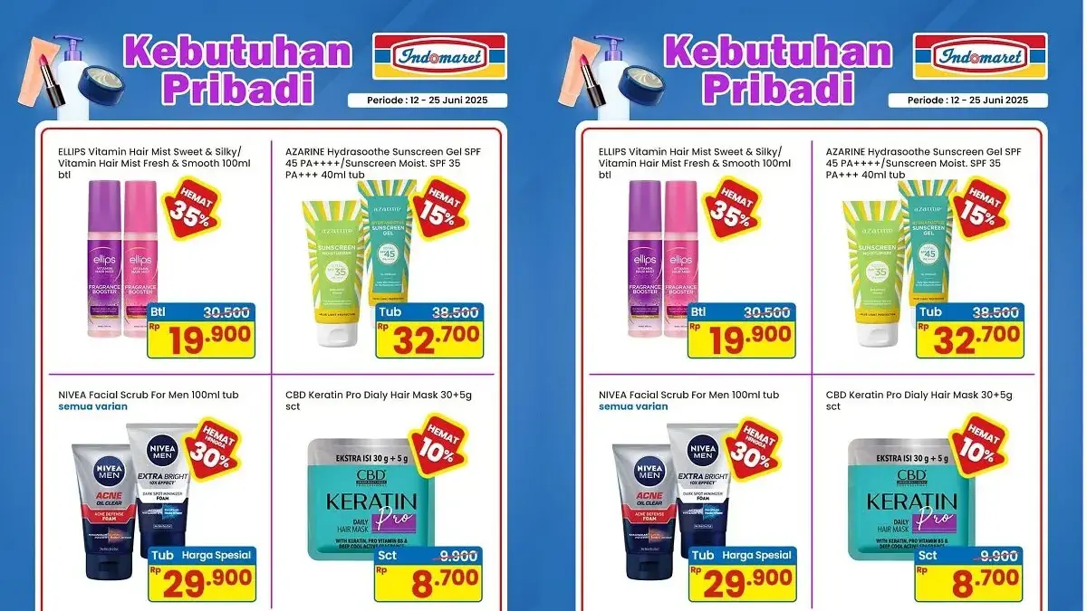 Skincare dan Haircare Mulai Rp8.700 di Indomaret Pekalongan