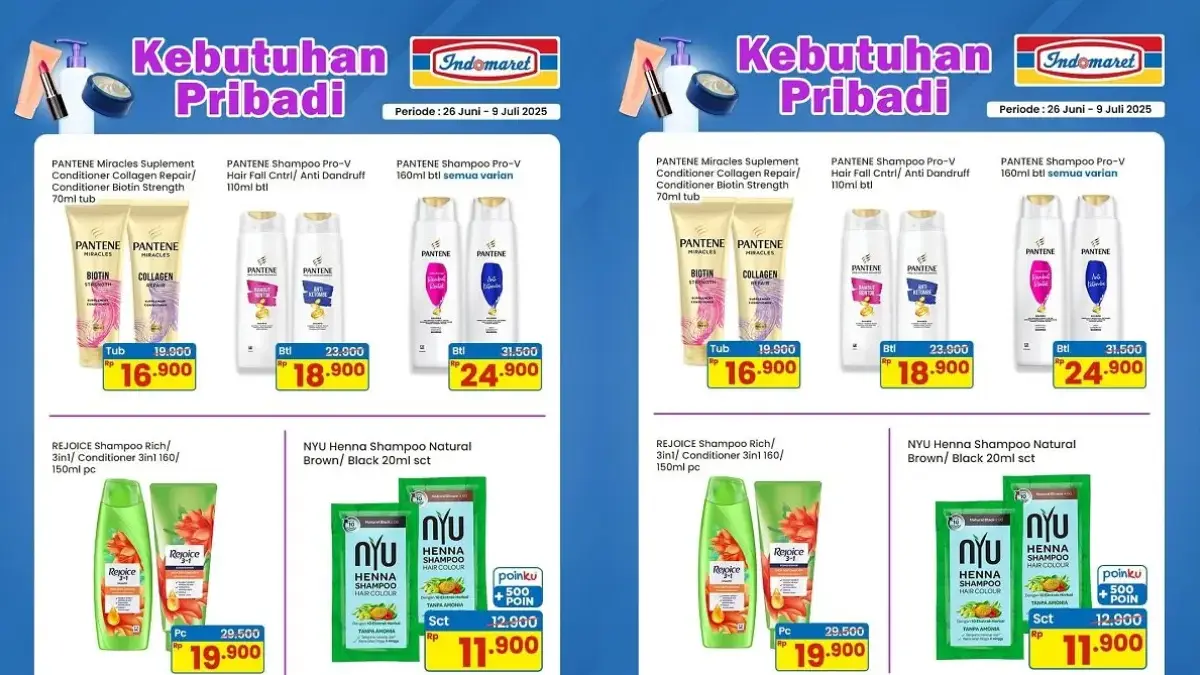 Diskon Gila Hingga 35% untuk Shampoo dan Conditioner Mulai Rp11 Ribuan