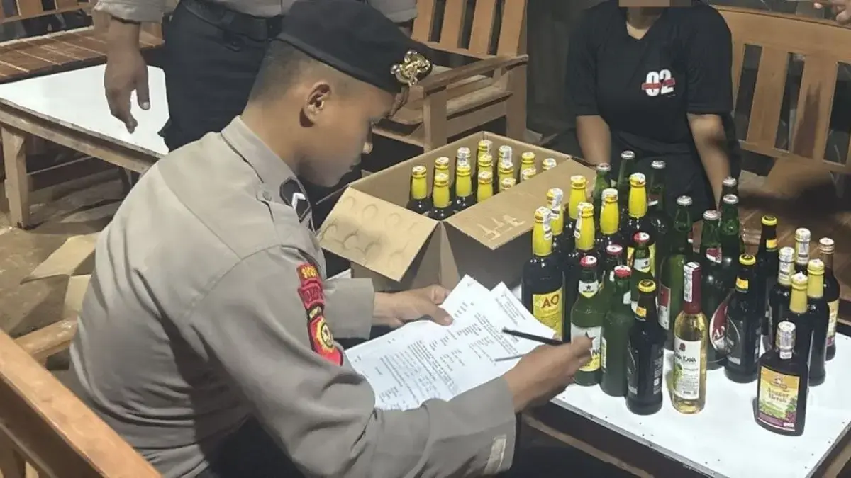 Razia Polres Pekalongan Sita 138 Botol Miras di Bojong dan Sragi, Tekan Kriminalitas!    