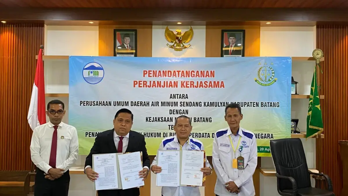 Kejari Batang dan PAM Sendang Kamukyan menjalin kerjasama di bidang Datun.