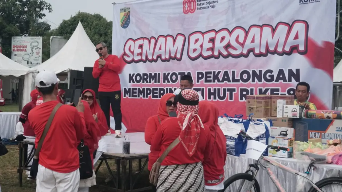 KORMI Kota Pekalongan Gelar Senam Bersama dan Bagi-Bagi Hadiah