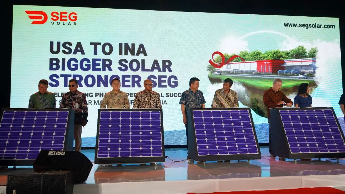 Pabrik SEG Solar Diresmikan di Batang, Bakal Produksi 2 GW Panel Surya!