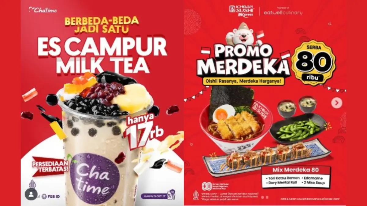 promo makanan minuman 17 agustus 2025